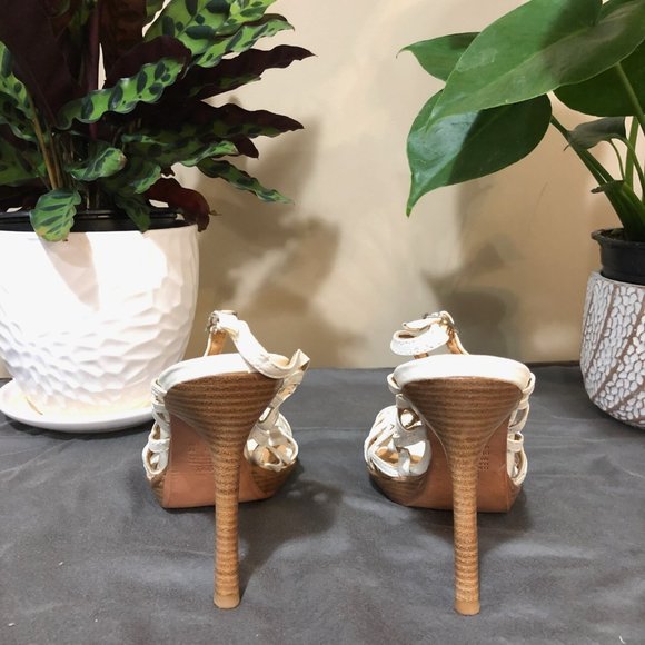 ALDO White Strappy Wedding Heel Sandal - Picture 3 of 6